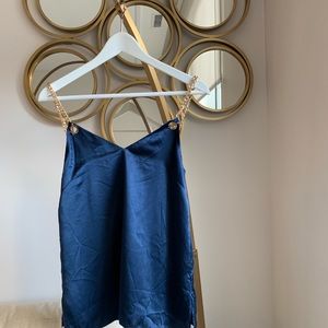 Cami NYC chain silk top